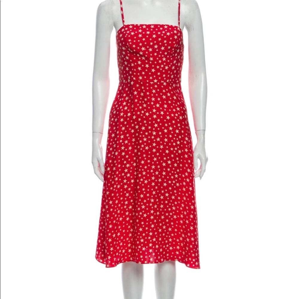 HVN Nora Silk Star Dress. Size 2.